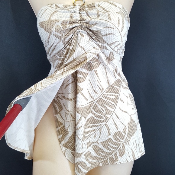 TOMMY BAHAMA XS Tie Back Halter Top Stretchy Flow - Picture 3 of 7